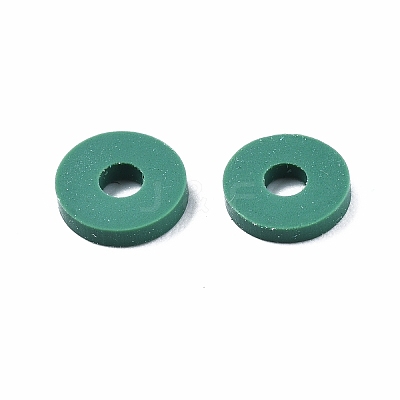 Handmade Polymer Clay Beads Strands CLAY-R089-6mm-T02B-35-1