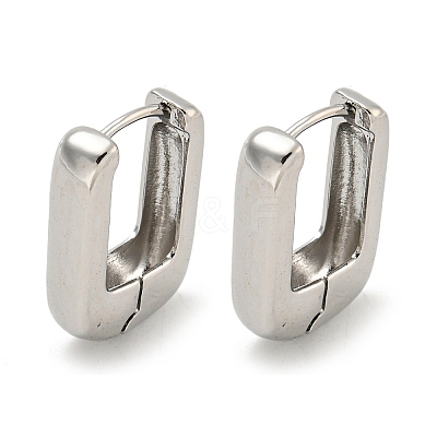 Brass Hoop Earrings EJEW-L211-010R-P-1
