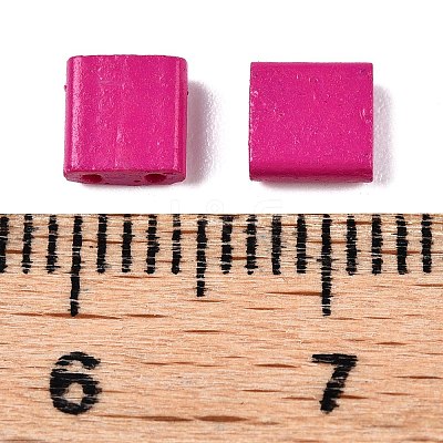 2-Hole Baking Paint Glass Seed Beads SEED-S023-17C-25-1