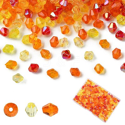 5 Styles Transparent Acrylic Beads TACR-YW0002-04B-1