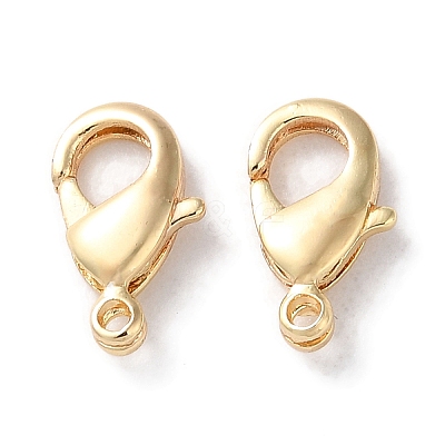 Rack Plating Brass Lobster Claw Clasps KK-F090-27LG-01-1