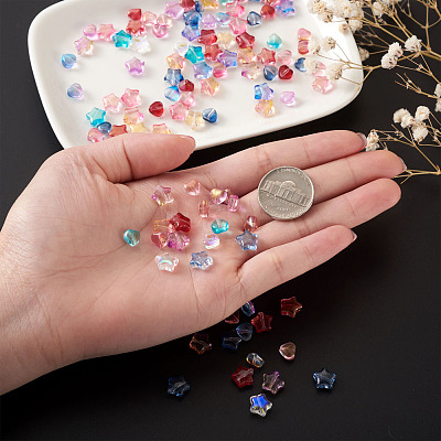 Electroplate Glass Beads EGLA-CD0001-01-1