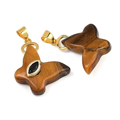 Natural Tiger Eye Pendants GG-CBA19F2-01G-08-1