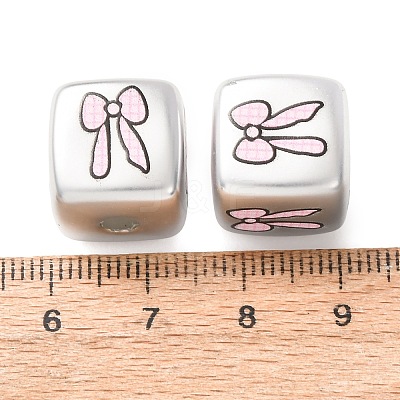 Plating Printed Acrylic Beads AC-CBA655C-13-1