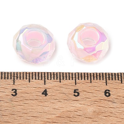 Electroplate Transpant Resin European Beads RE-CBAFF00-02C-1