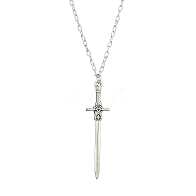 Gothic 304 Stainless Steel Cable Chain Necklaces NJEW-JN04983-01-1