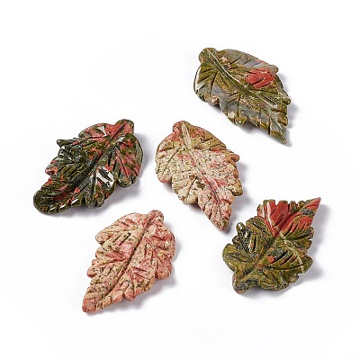 Natural Unakite Pendants G-I336-01-32-1