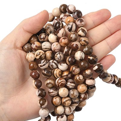 Natural Australian Agate Round Bead Strands G-M272-02-10mm-1