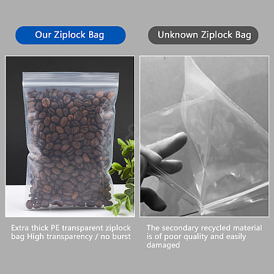 Heavy Duty Plastic Zip Top Bags OPP-WH0005-12E-1