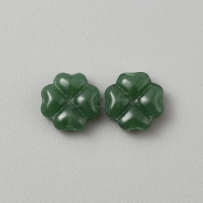 Imitation Jade Glass Beads GLAA-WH0030-49A-1