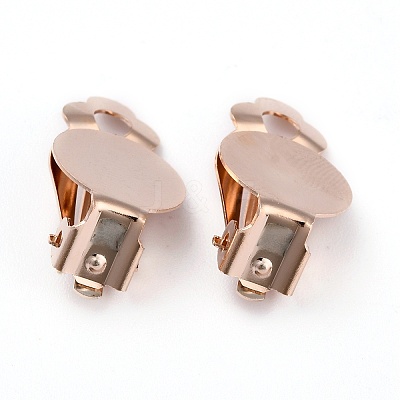 304 Stainless Steel Clip-on Earring Setting STAS-L244-49RG-1