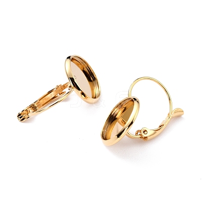 304 Stainless Steel Leverback Earring Settings STAS-F191-03G-10mm-1