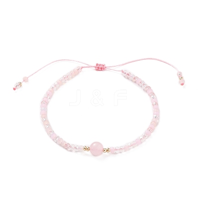 Adjustable Nylon Thread Braided Bead Bracelets BJEW-JB05658-01-1