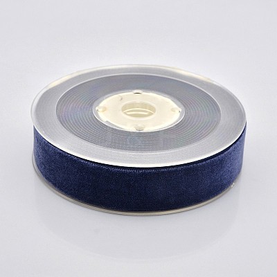 Polyester Velvet Ribbon for Gift Packing and Festival Decoration SRIB-M001-23mm-370-1