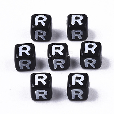 Opaque Acrylic Beads SACR-N002-01R-1