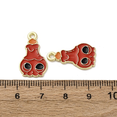 Halloween Alloy Enamel Pendants STAS-I354-01G-A02-1
