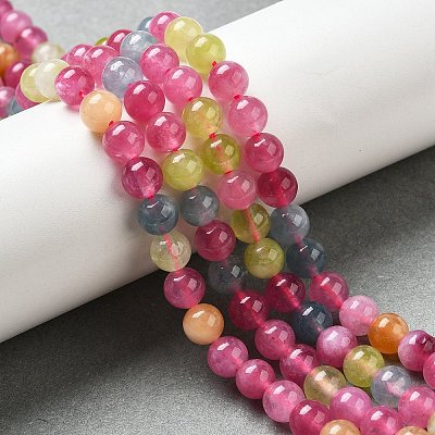 Dyed Natural Malaysia Jade Beads Strands X-G-G021-02A-18-1
