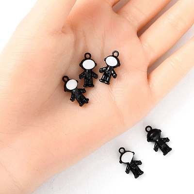 Baking Paint Alloy Pendants FIND-YW0002-12A-1