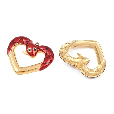 304 Stainless Steel Rhinestone Pendants STAS-P445-02G-02-1