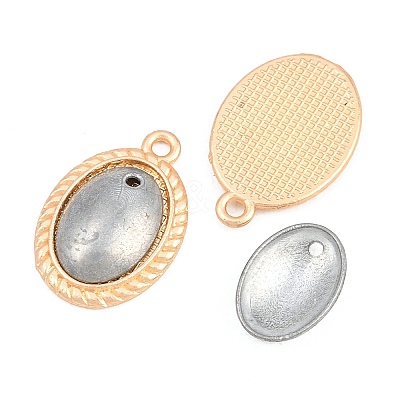 Alloy Pendant Cabochon Settings FIND-G112-02C-1