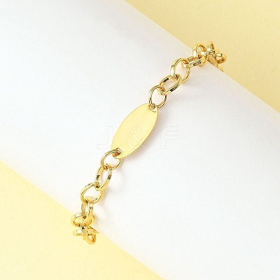 Brass Cable Chains Bracelets BJEW-JB12781-1