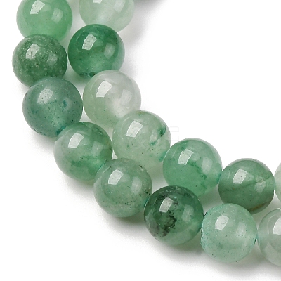 Natural Green Aventurine Round Beads Strands G-S150-8mm-4-1