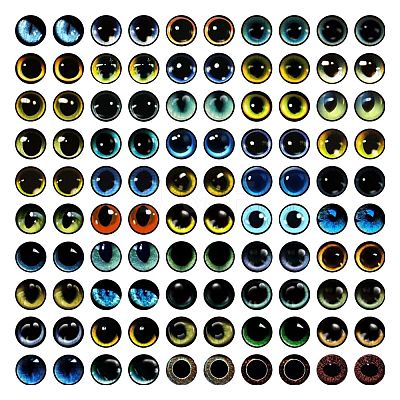 Craft Glass Doll Eyes DOLL-PW0001-067-C09-1