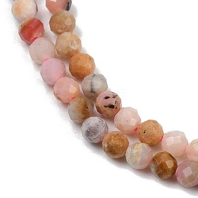 Natural Peruvian Pink Opal Beads Strands X-G-D304-02-4mm-1