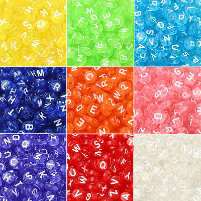 150Pcs Transparent Acrylic Beads TACR-YW0002-32A-1