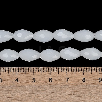Electroplate Imitation Jade Glass Beads Strands EGLA-N013-J10mm-D03-1