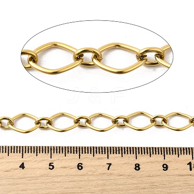 304 Stainless Steel Oval Link Chains CHS-C018-02B-G-1