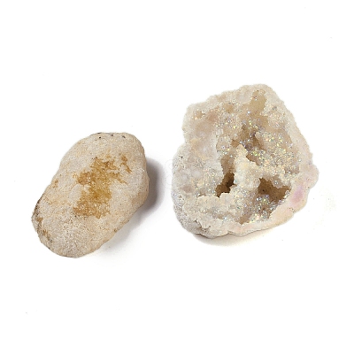 Natural Agate Geode Cornucopia Mineral Specimen DJEW-M014-02C-1