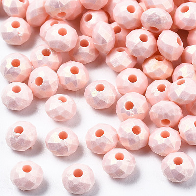 Spray Painted Acrylic Beads MACR-S280-03D-1