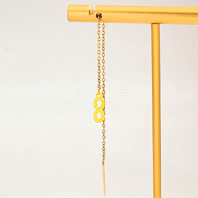 Minimalist Stainless Steel Infinity Ear Thread PL1727-1