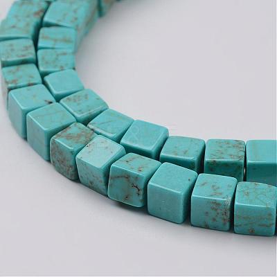 Natural Magnesite Bead Strands G-G931-02-6mm-1