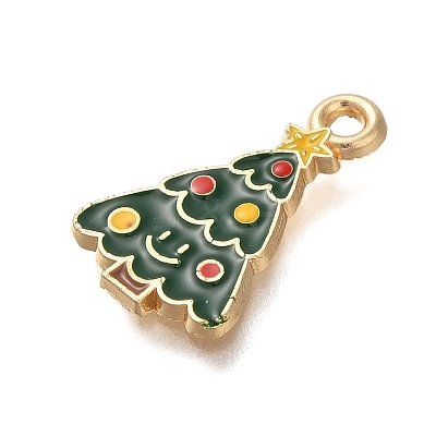 Christmas Theme Alloy Enamel Pendants FIND-M039-02A-1