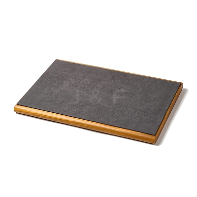 8-Slot Wood with Velvet Ring Display Tray Stands VBOX-C003-04A-1
