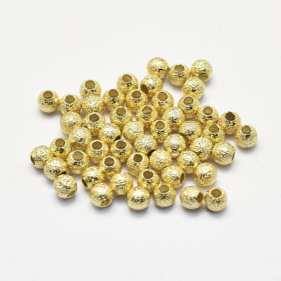 Long-Lasting Plated Brass Textured Beads X-KK-K193-112G-NF-1