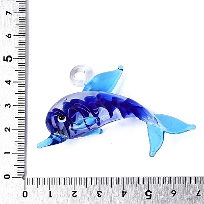 Handmade Lampwork Big Pendants LAMP-T023-14F-1