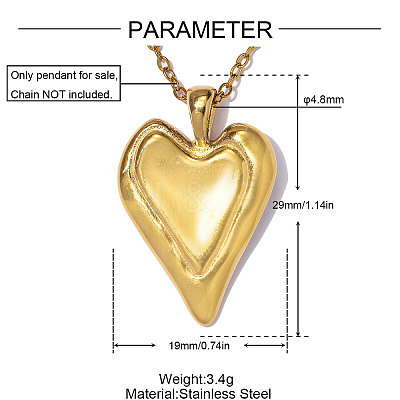 304 Stainless Steel Pendants SA-OY002-05G-1