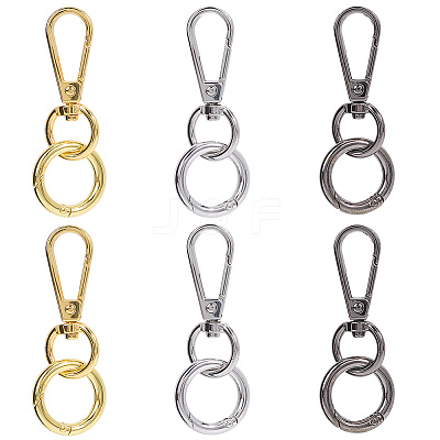 Teardrop Alloy Swivel Clasps PURS-SP0001-03-1