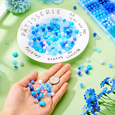 Opaque Acrylic Beads SACR-TA0001-45C-1