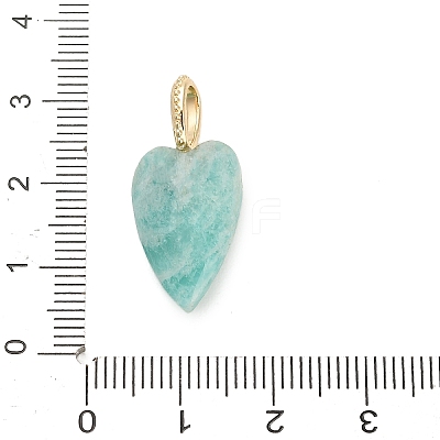 Natural Flower Amazonite Pendants G-C290-01A-1
