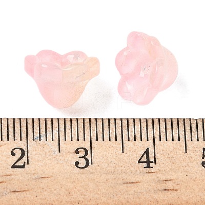 Transparent Glass Beads Caps X1-GLAA-B028-01E-1
