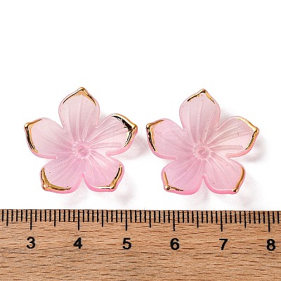 Transparent Acrylic Bead Caps TACR-P011-03B-1