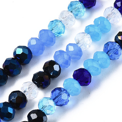 Electroplate Glass Beads Strands EGLA-T020-12A-1