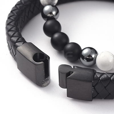 Unisex Stackable Bracelets Sets BJEW-JB04896-1