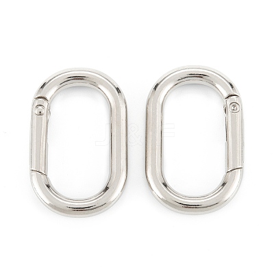 Zinc Alloy Spring Gate Rings PALLOY-L233-07B-P-1