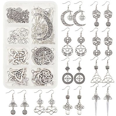 DIY Knot Drop Earring Making Kit DIY-SC0018-18-1