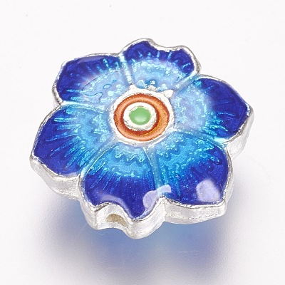 Alloy Enamel Beads ENAM-F076-01S-1